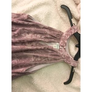 ELEGANT PURPLE LACE DRESS